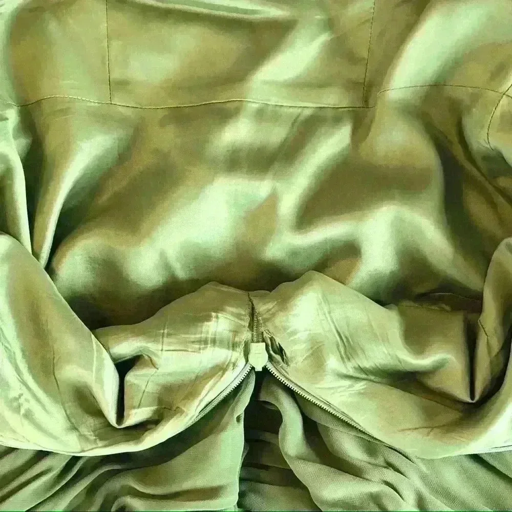 Green Ruched Mini Dress - Picture 7 of 8